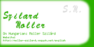szilard moller business card